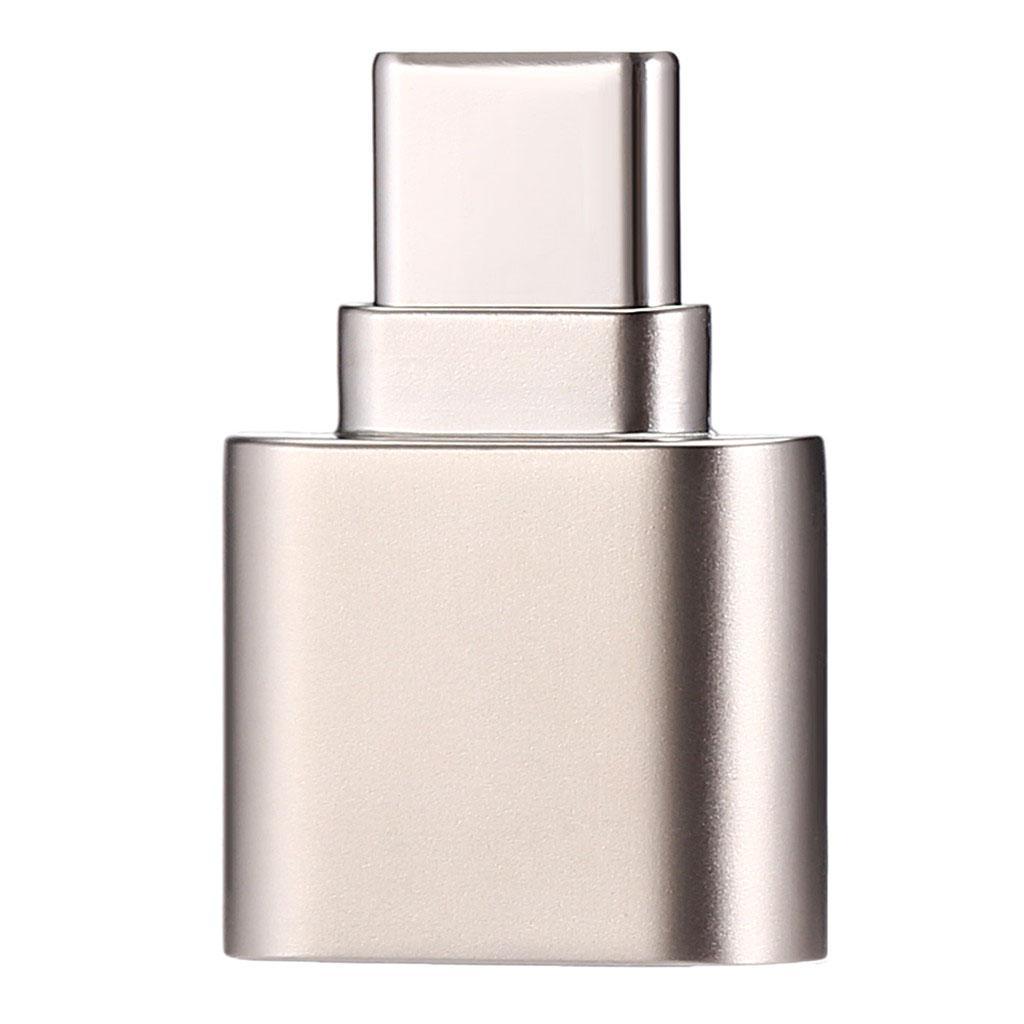 USB 3.1 Type-C to TF Card Reader OTG Adapter for Micro Card-Golden