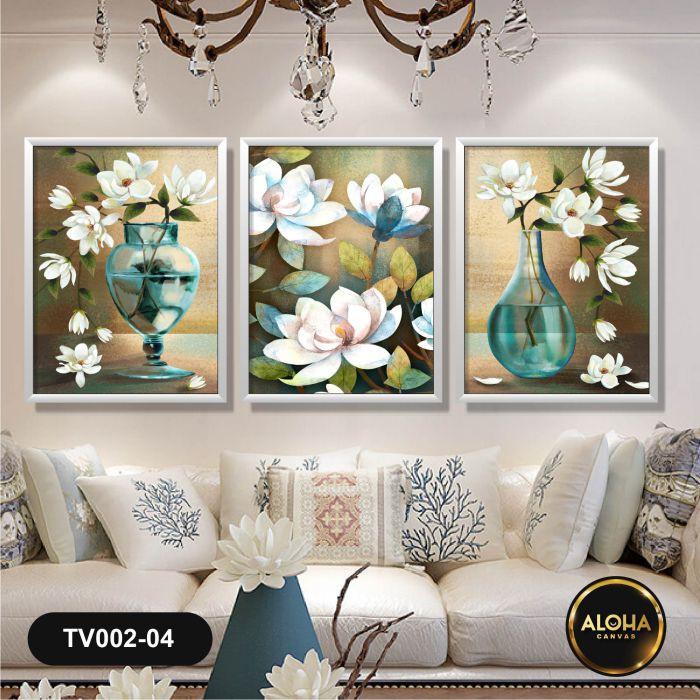 MUA 1 TẶNG 1 Bộ 3 Tranh Treo Tường Phòng Làm Việc Canvas Khung Gỗ Tranh Phòng Ăn Phòng Ngủ Phòng Bếp Phòng Khách