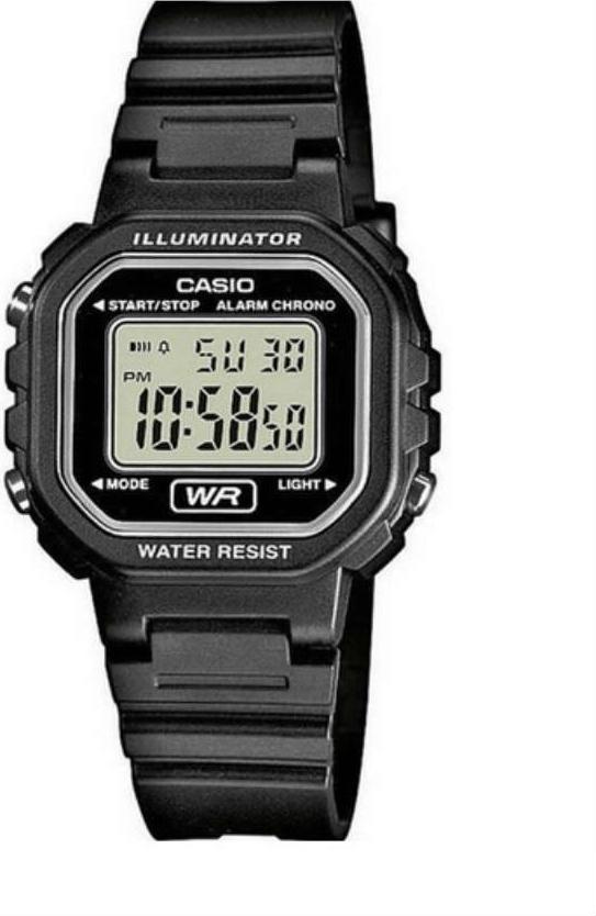 Đồng Hồ Nữ Dây Nhựa Casio LA-20WH-1ADF - Đen