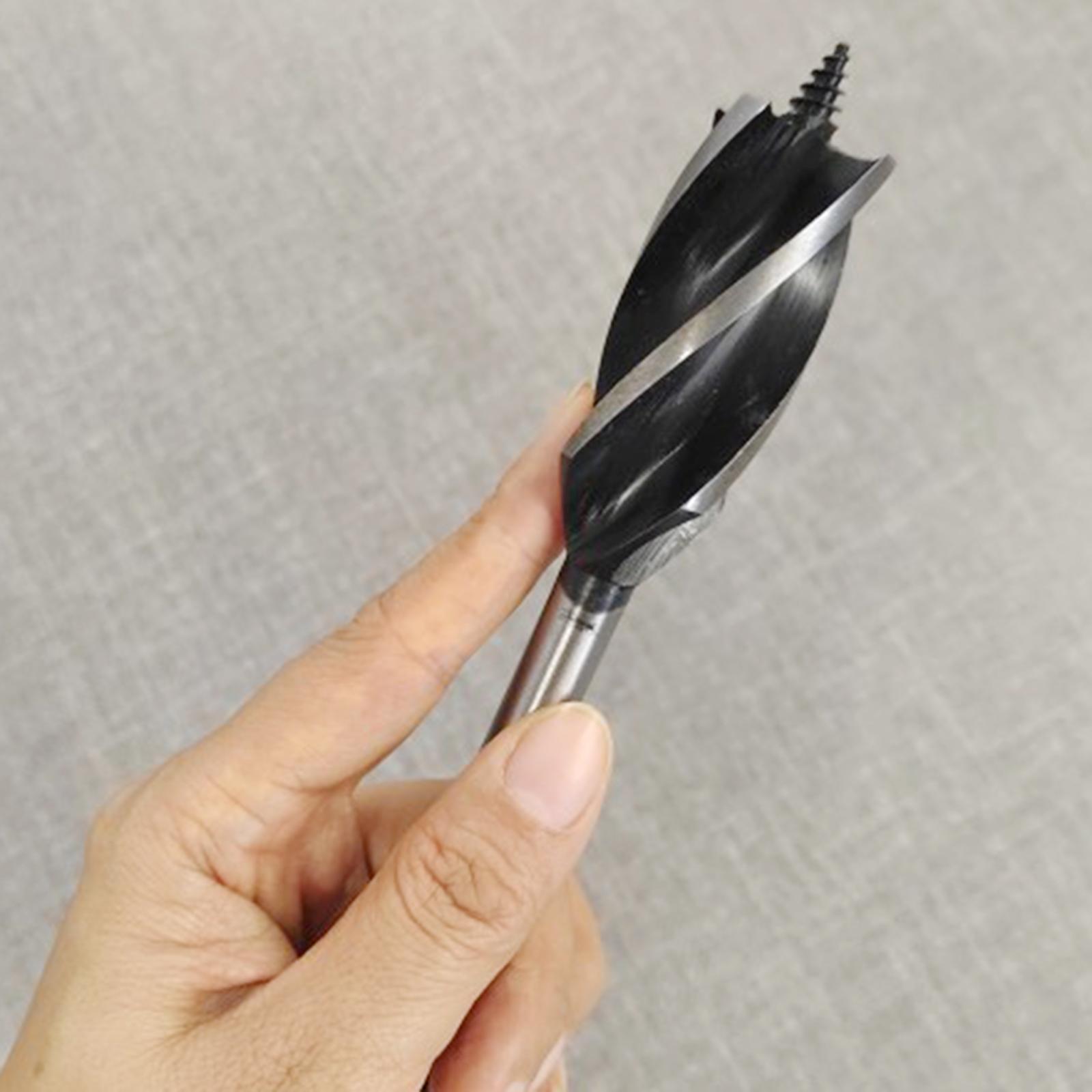 2x Stainless Steel Manual Wood Auger Survival Tools for Outdoor Emergency