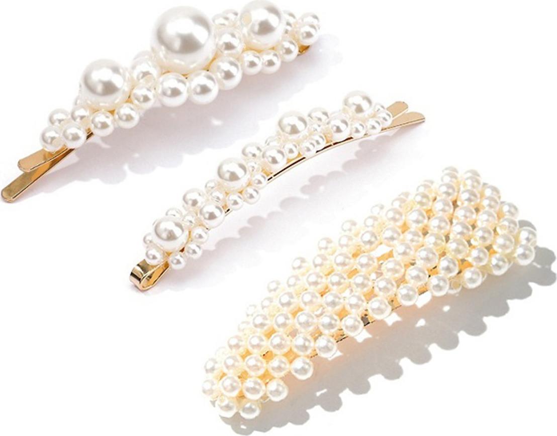 Set 3 kẹp tóc HÀn QUốc đính ngọc trai cực dễ thương