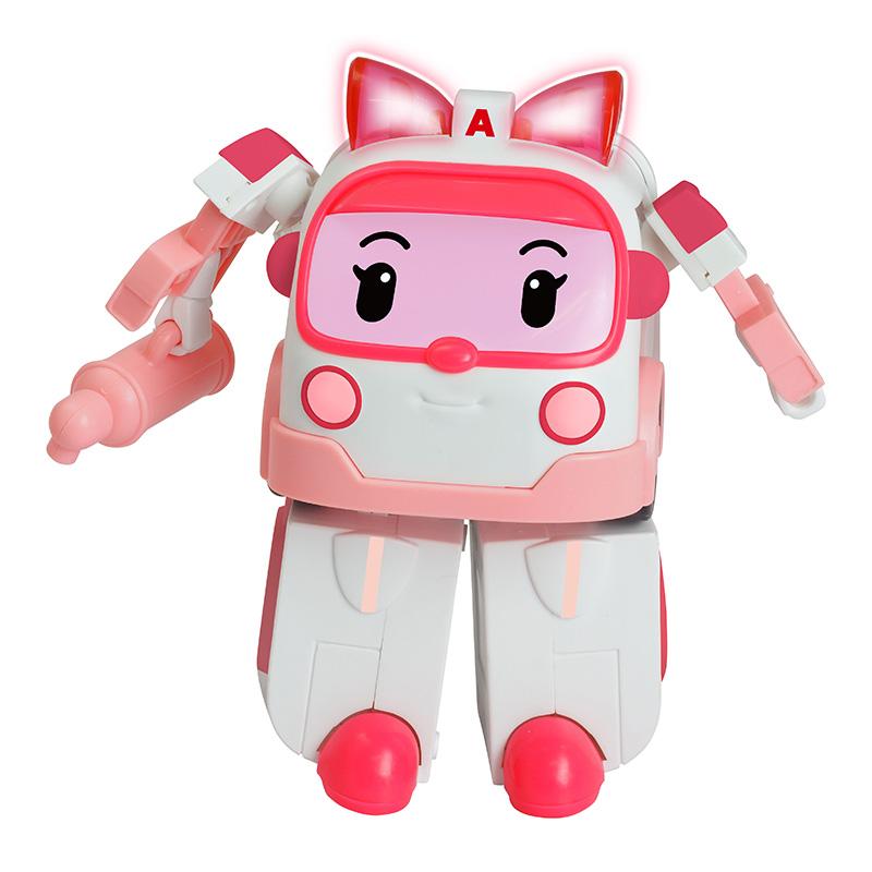 Đồ Chơi Robot Biến Hình Xe Cứu Thương Amber Có Chạy Trớn &amp; Ánh Sáng ROBOCAR POLI 83095