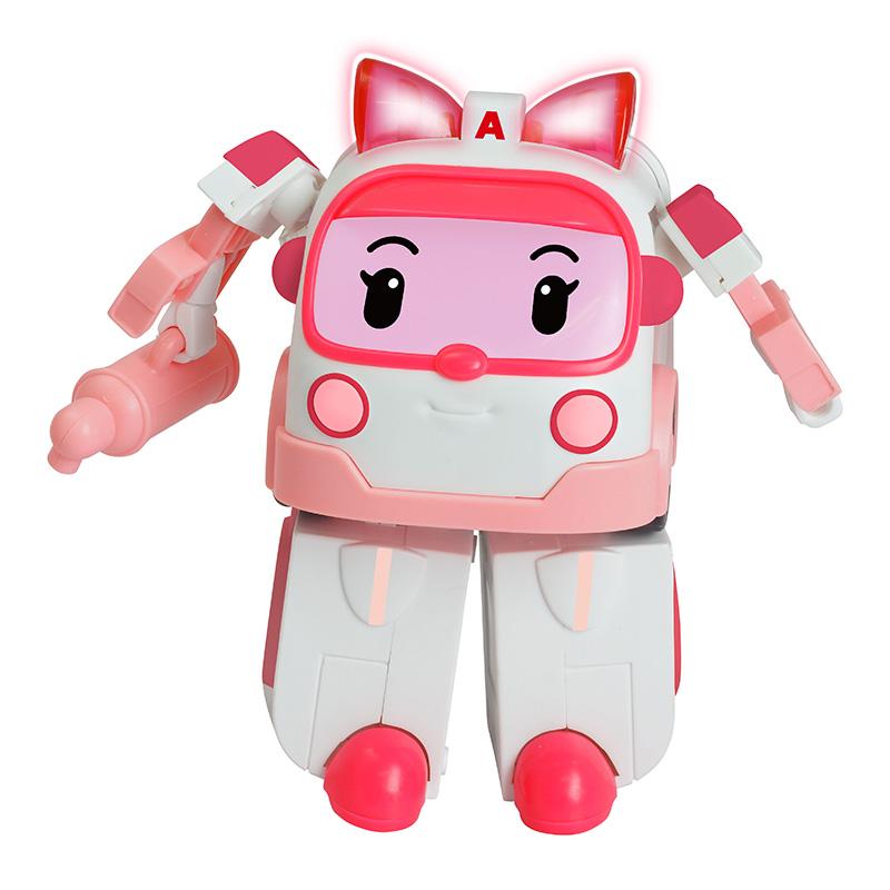 Đồ Chơi Robot Biến Hình Xe Cứu Thương Amber Có Chạy Trớn &amp; Ánh Sáng ROBOCAR POLI 83095