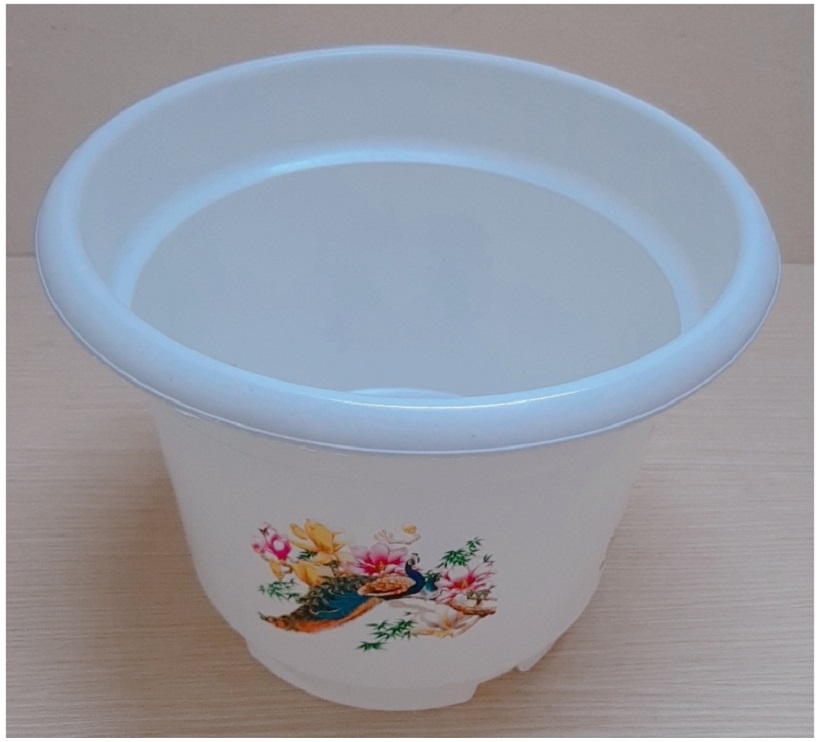20 Châu Nhựa AB300 ĐM Bốn Mùa - Muông Thú, Hình Tròn Màu Trắng