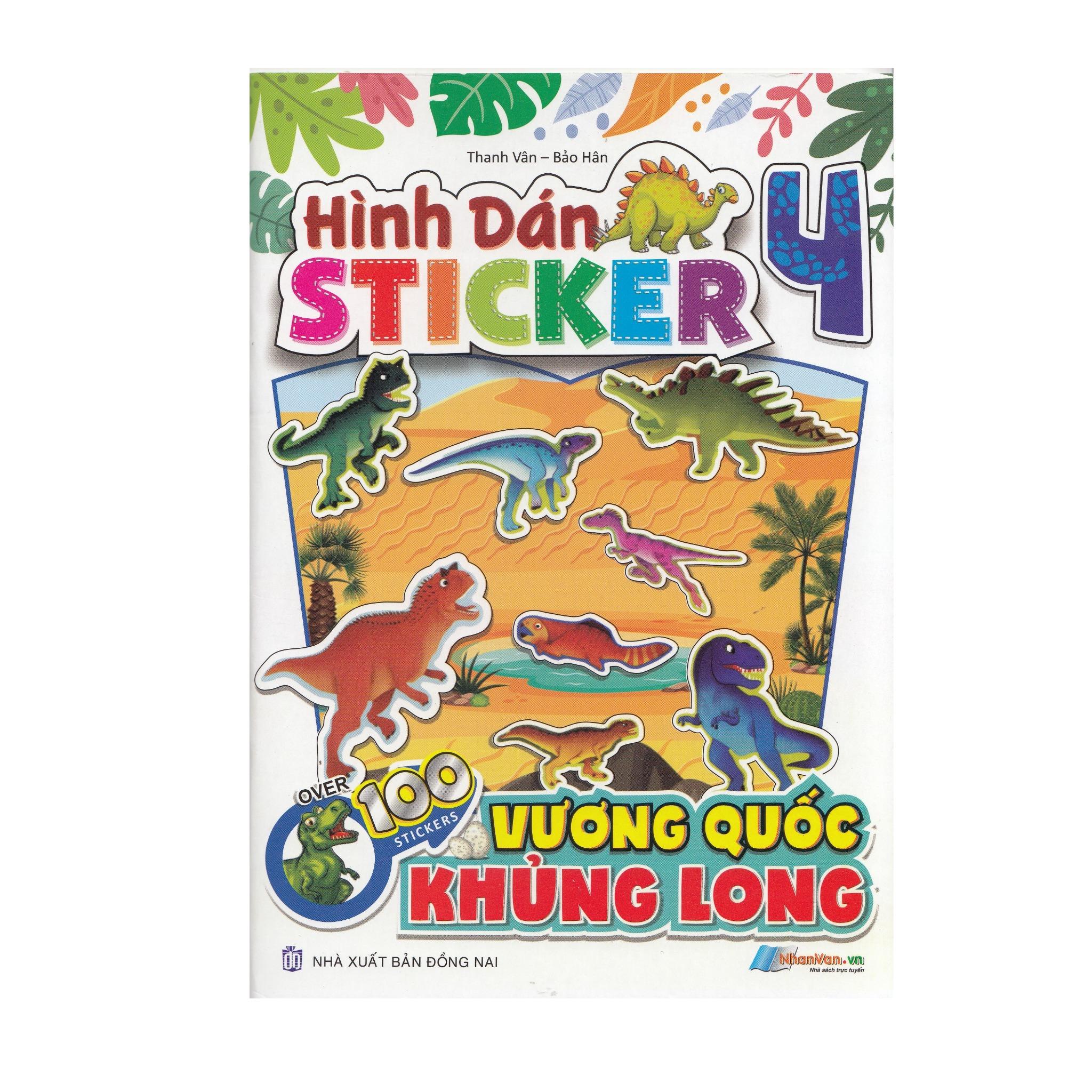 Hình Dán Stickers - 100 Stickers Vương Quốc Khủng Long - Tập 4