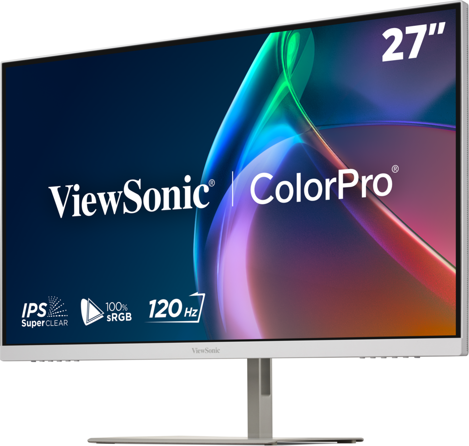 Màn Hình Đồ Hoạ Viewsonic VP2766-2K-W Màu Trắng 27 inch, 120Hz, 2K, QHD, Chứng nhận Pantone Validated, USB-C 90W - Hàng Chính Hãng