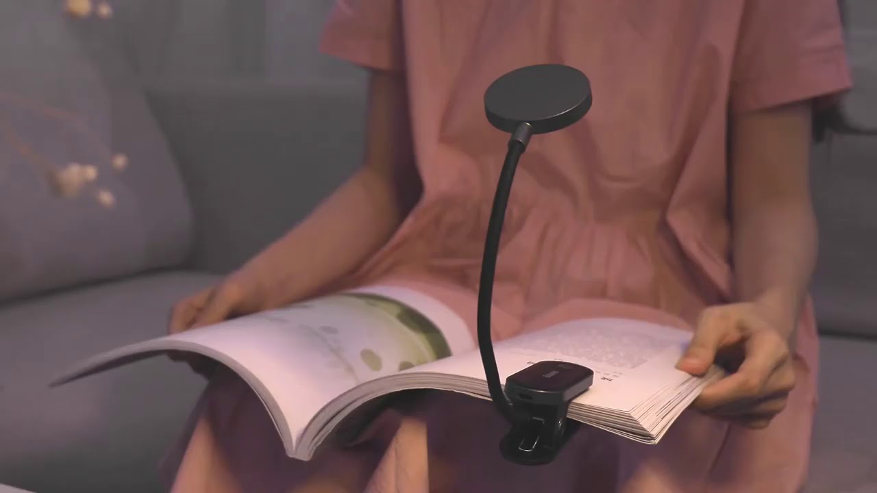 Đèn đọc sách mini, pin sạc tiện dụng Baseus Comfort Reading Mini Clip Lamp hàng nhập khẩu