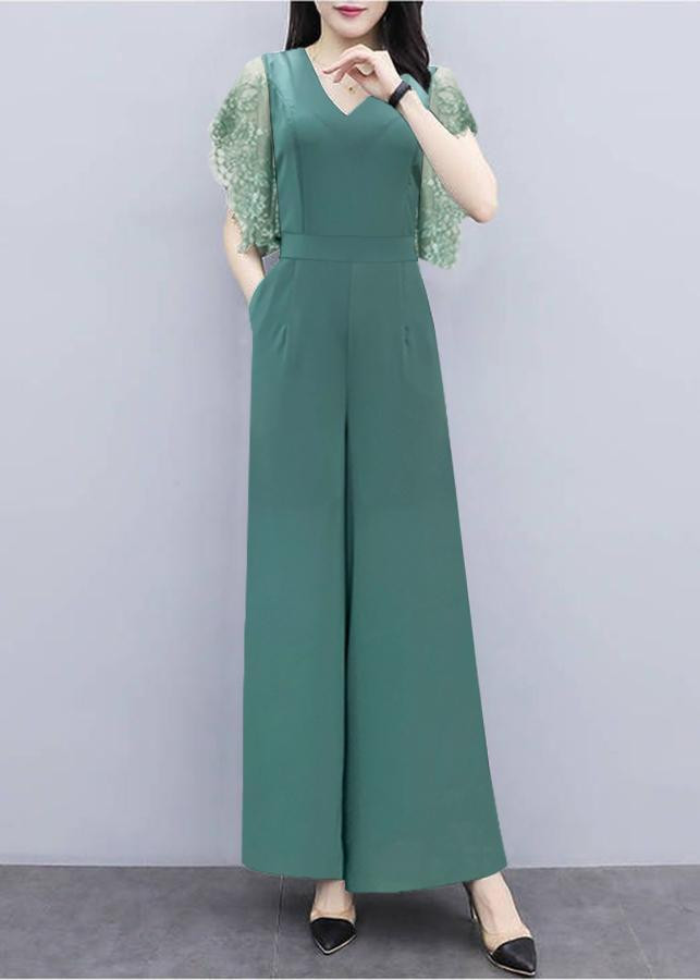 Jumpsuit Dài Tay Cánh Tiên Ren Kiểu Đồ Bay Dạo Phố - Thời Trang Công Sở GOTI 3262