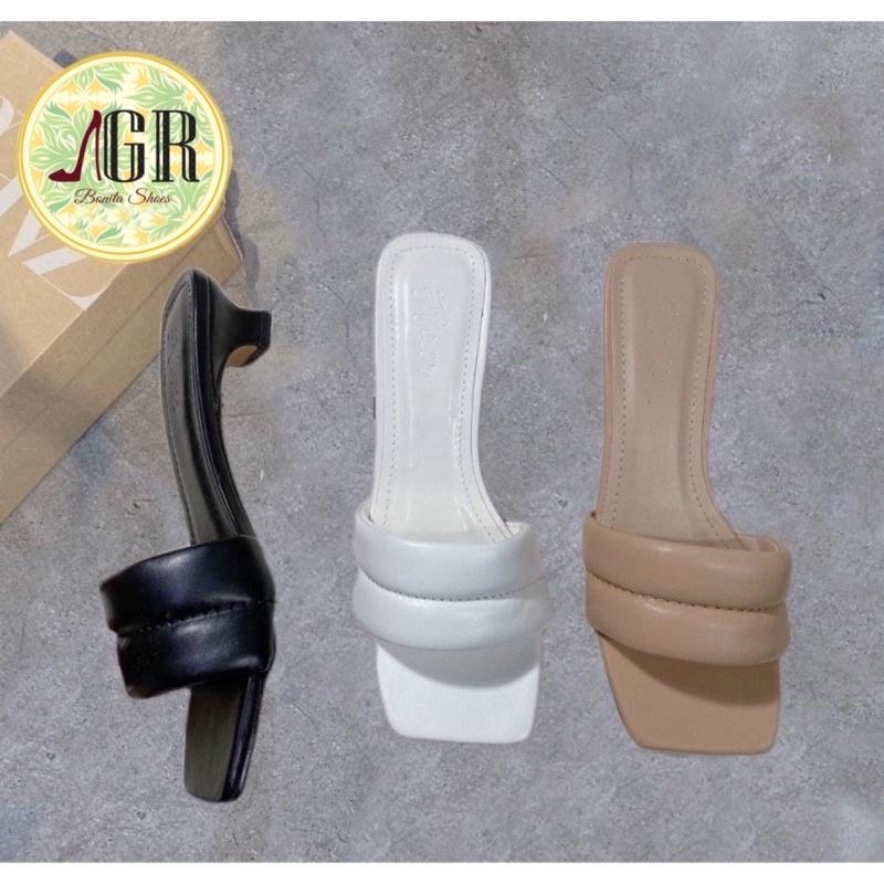 Guốc bản phồng viền giữa gót ú 2 cm siêu xinh