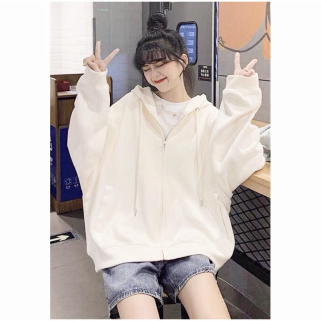 Áo KHOÁC Hoodie TRƠN 4 Màu Nam Nữ Ulzzang Unisex 1hitshop