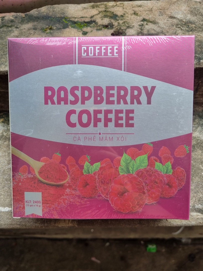 Cafe Mâm Xôi Giảm Cân Raspberry Coffee - Hộp 15 gói