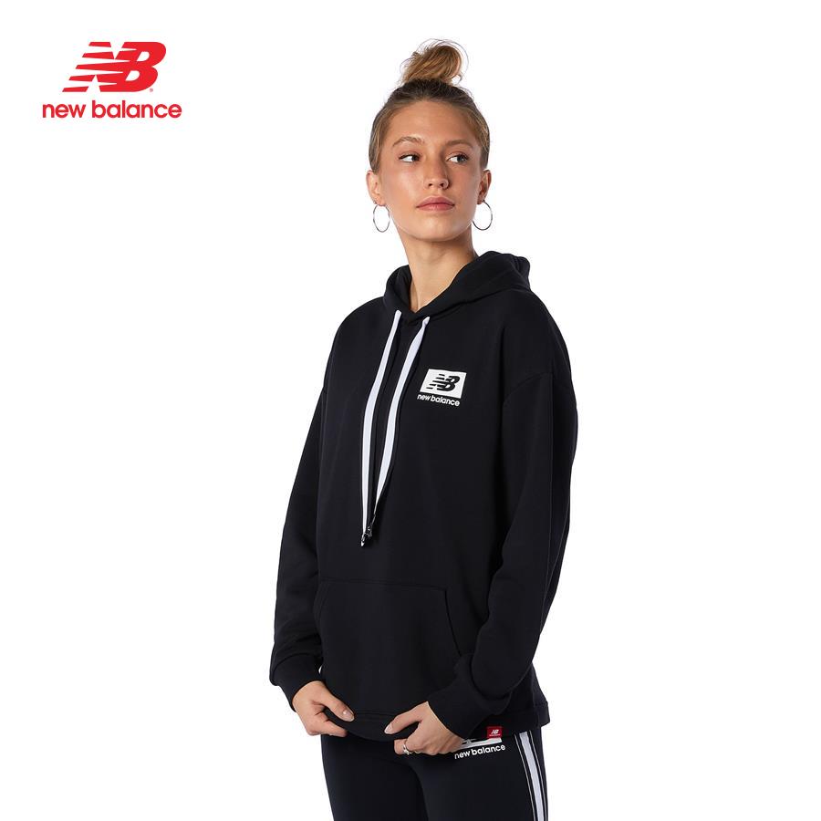 Áo khoác nỉ hoodie tay dài nữ New Balance Essential Id Ath - AWT13519BK (form châu á)