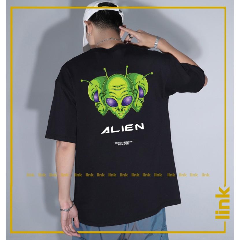 Áo tay lỡ VŨ TRỤ - NGƯỜI NGOÀI HÀNH TINH ALIEN unisex ( Đen, Trắng, Vàng, Đỏ Cam )