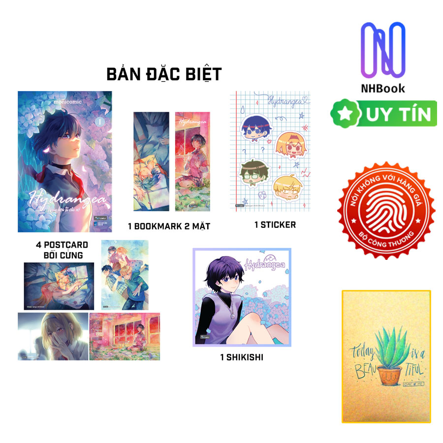 Sách - Hydrangea – Ngày Hoa Tú Cầu Nở - Truyện Tranh - Skycomics - Bản Đặc Biệt Quà Tặng Số Lượng Có Hạn - ( Tặng Kèm Sổ Tay Xương Rồng )