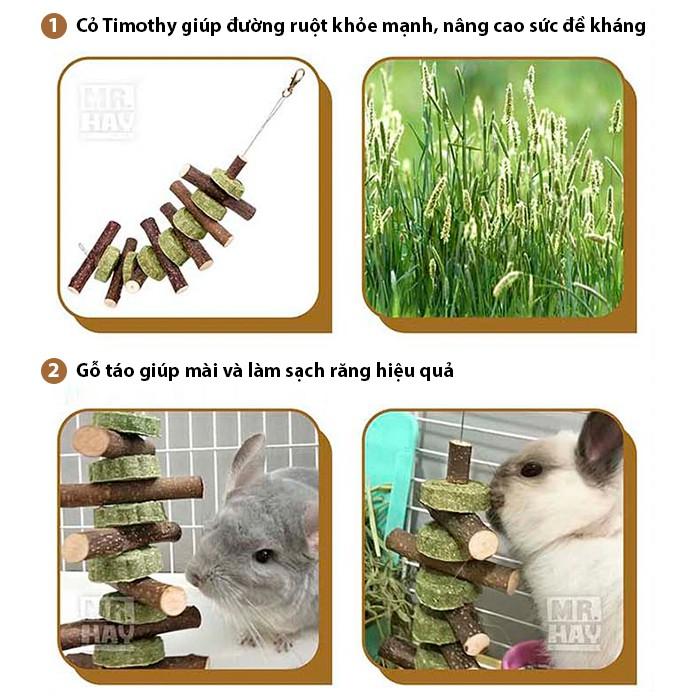 Gỗ Táo Mài Răng Mr.Hay Hình Chuỗi Bánh Quy