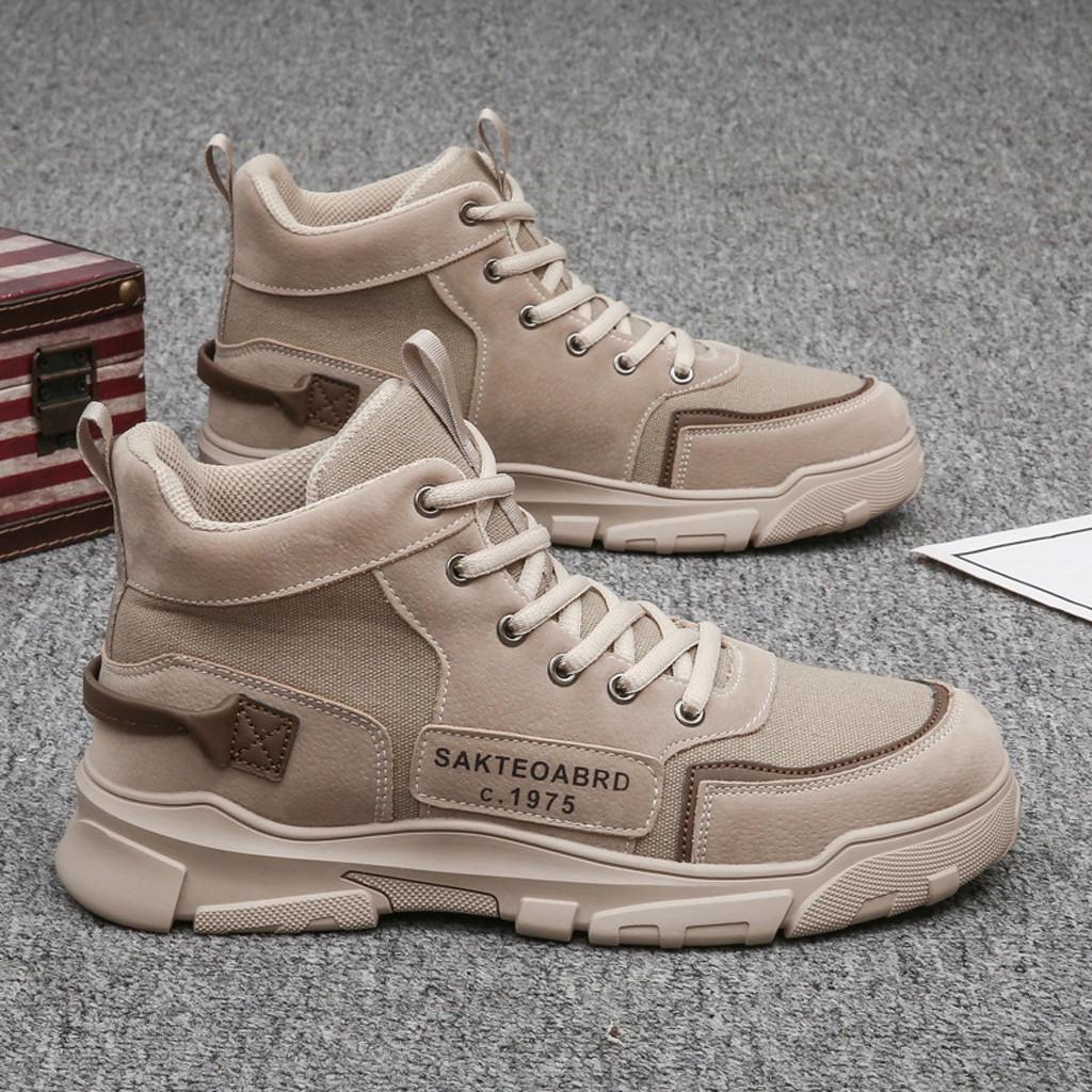 Giày Sneaker Nam TKTMS38 Giày Thể Thao Nam Kiểu Bốt  Thoáng Khí  Cực Kì Êm Chân Size