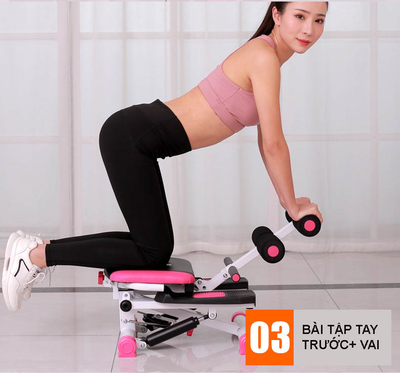 Máy Tập Bụng Đa Năng Tích Hợp Máy Đi Bộ Đếm Bước Trên Không Đại Nam Sport