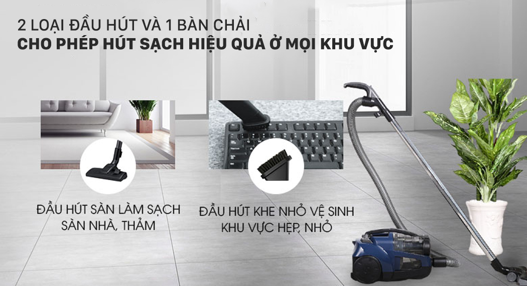 Máy hút bụi gia đình Panasonic MC - CL573AN49 - 1800W. Hàng chính hãng