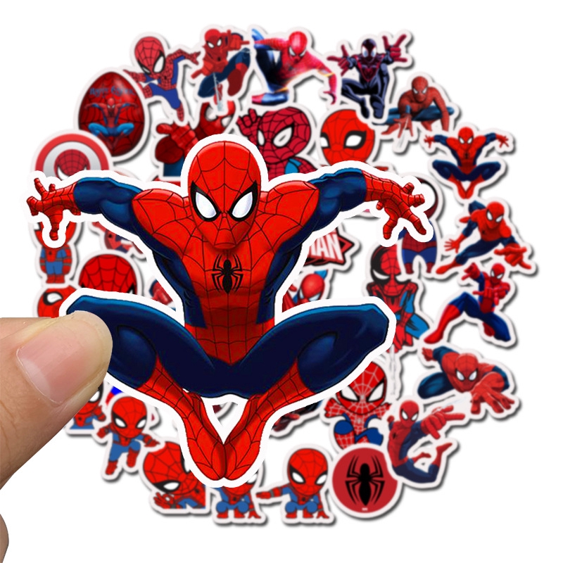 Sticker Spider Man Set 60 ảnh người Nhện. Marvel (Giao mẫu ngẫu nhiên)