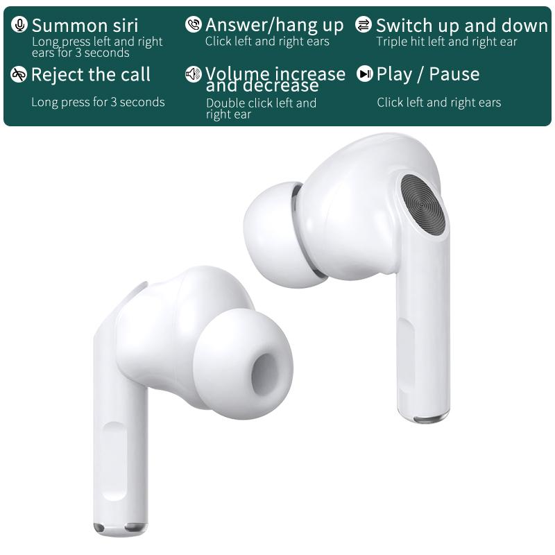 Cho Airpoddings Pro 3 Tai Nghe Không Dây Bluetooth Tai Nghe TWS Điều Khiển Cảm Ứng Thể Thao Tai Nghe 300MAh Sạc Hộp Cho Apple Android