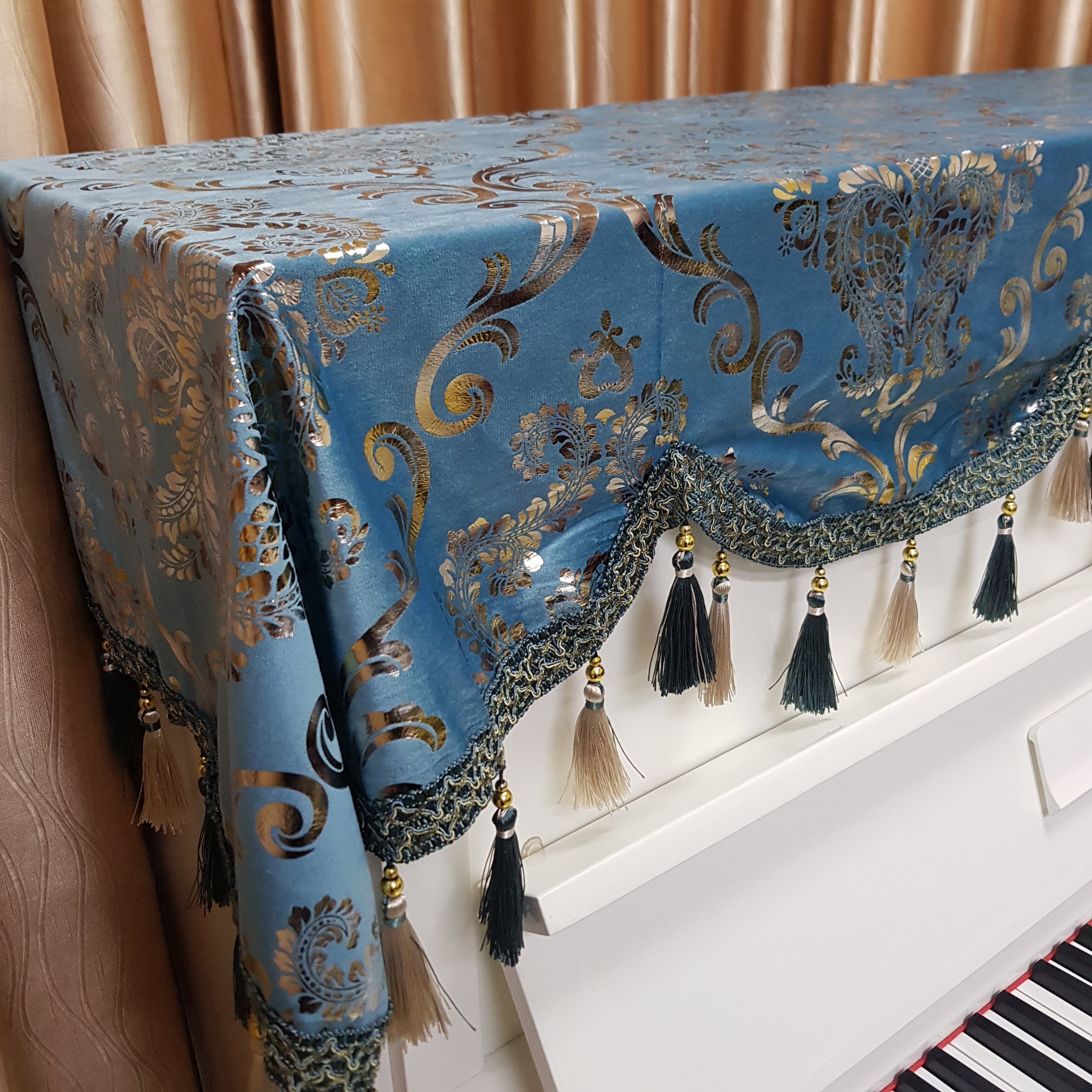 Khăn Phủ đàn Piano phong cách sang trọng
