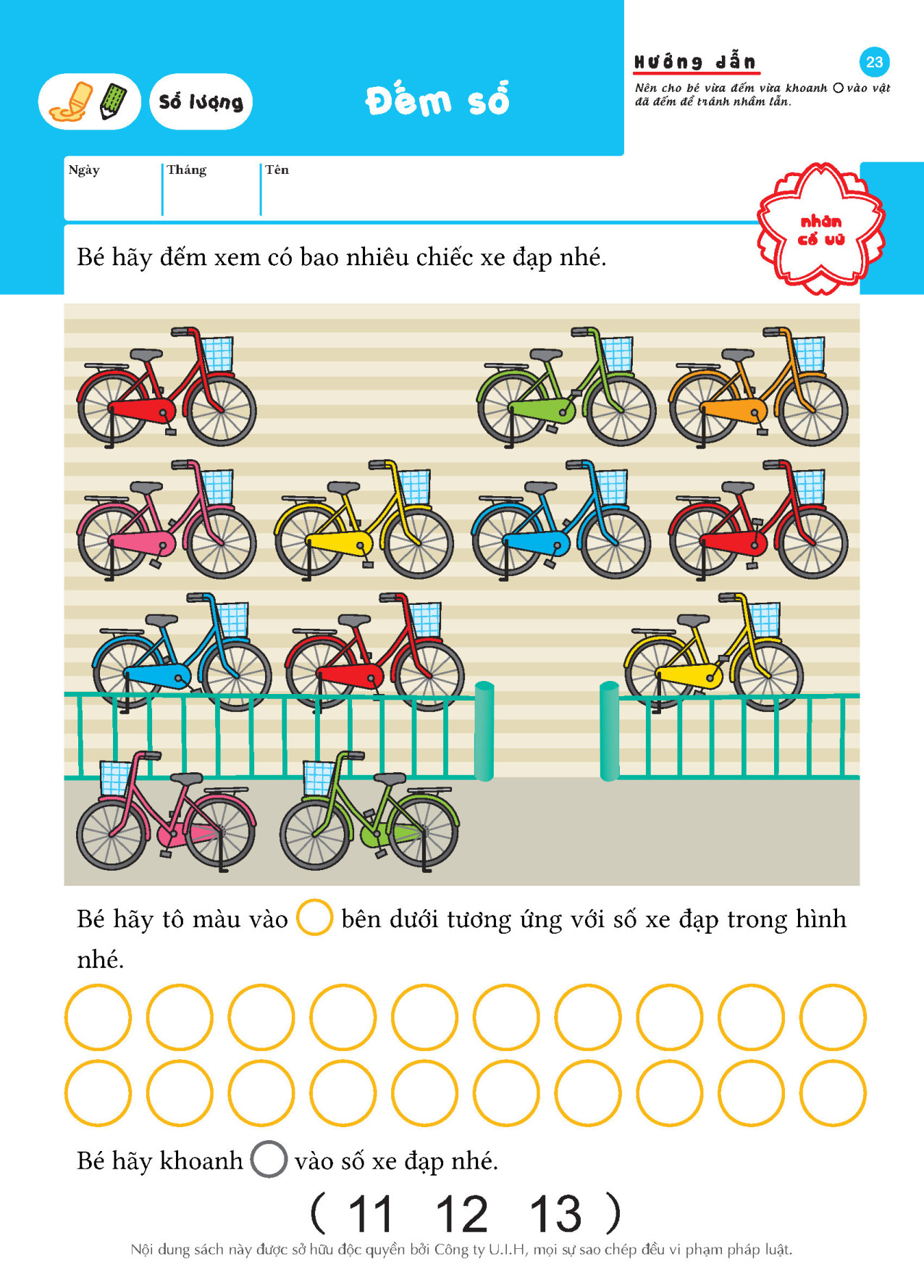 SÁCH THIẾU NHI CHO TRẺ 5-6 TUỔI _ TOÁN HỌC_Số đếm