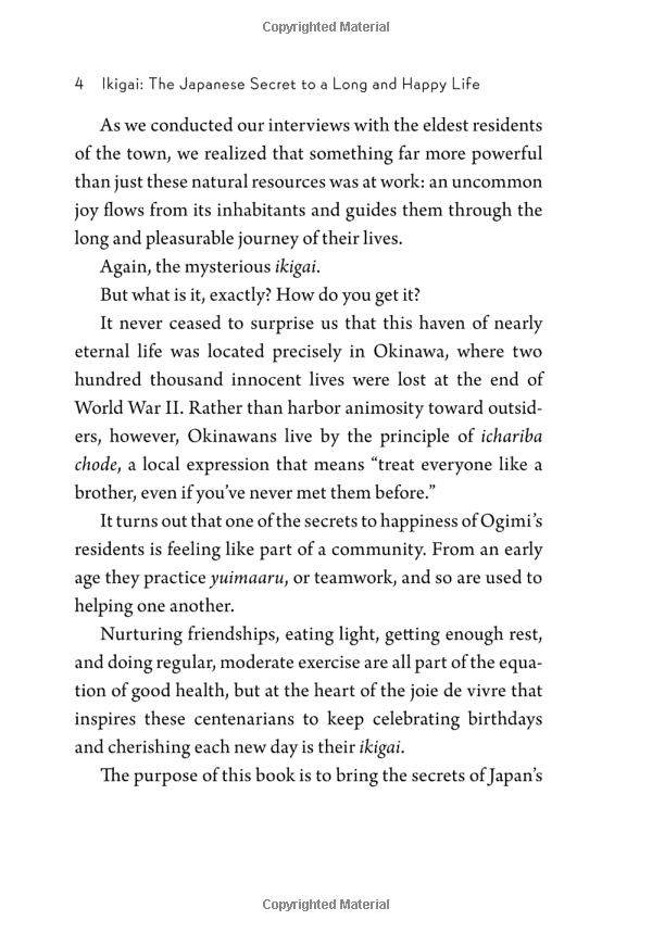 Ikigai: The Japanese Secret to a Long and Happy Life
