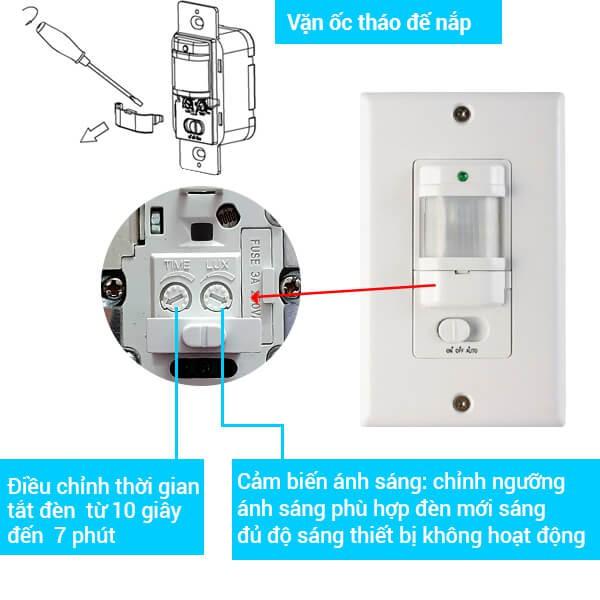 Công tắc cảm biến hồng ngoại lắp đèn cầu thang ATA AT-180 - Hàng chính hãng