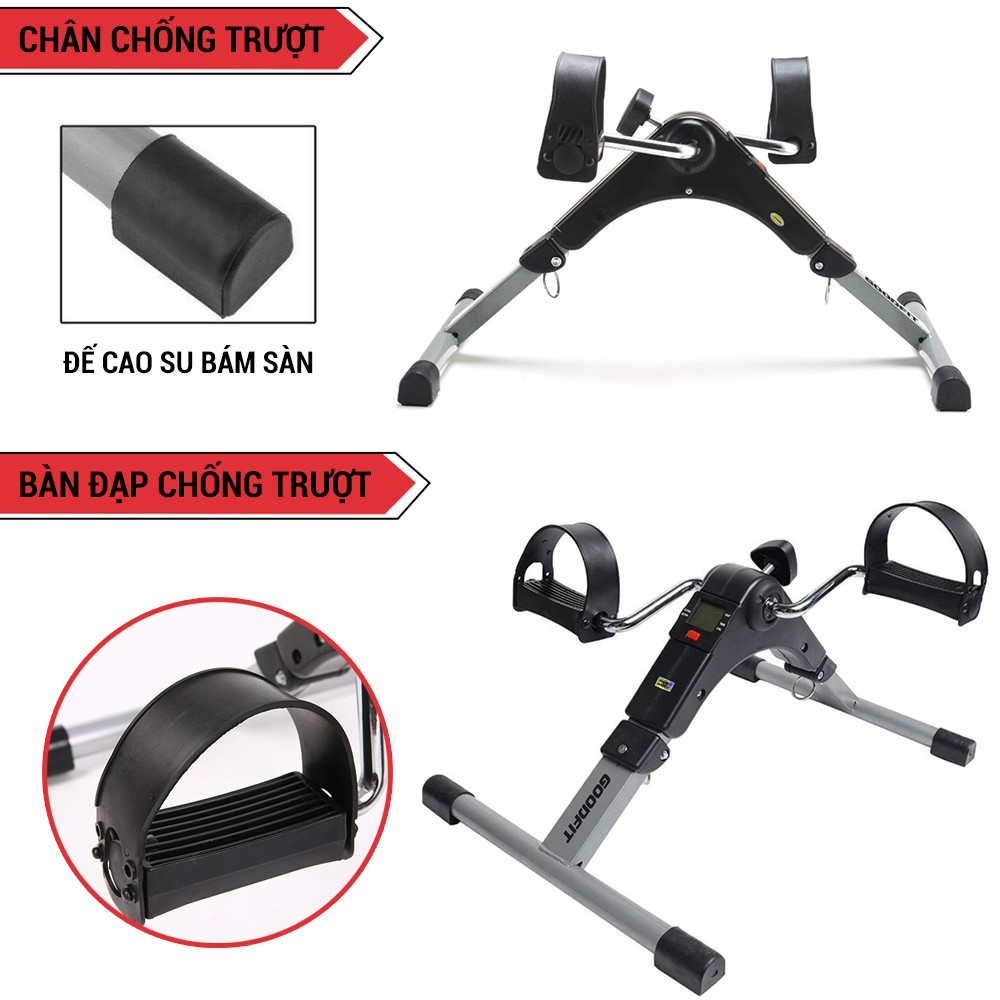 Xe đạp tập thể dục mini tại nhà gấp gọn tiện dụng GoodFit GF002MB