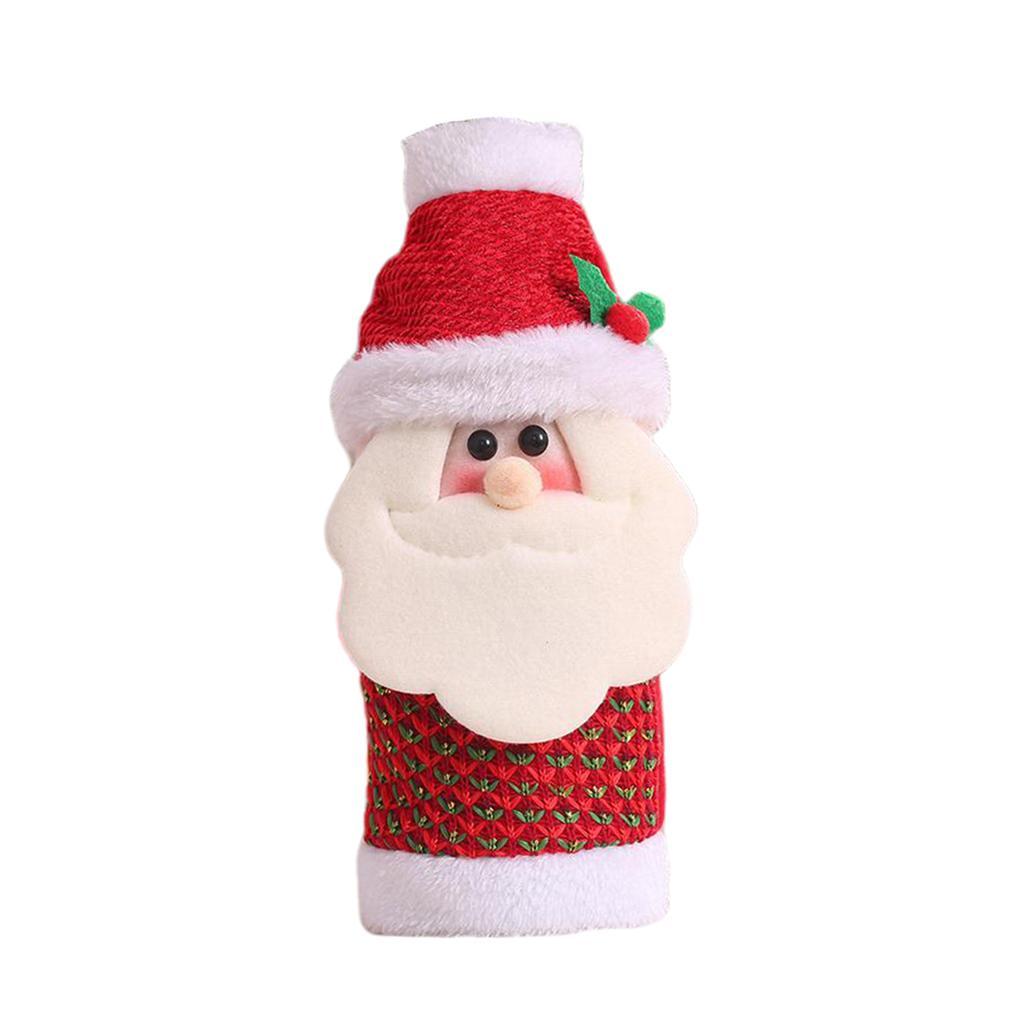 Christmas wine bottle sleeve holder cover for Christmas table decoration