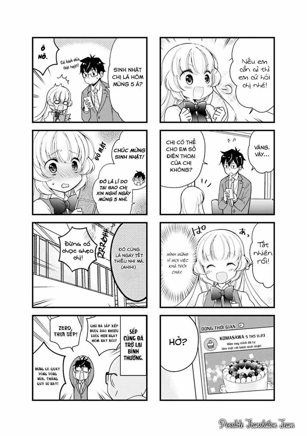 senpai nhỏ nhắn của tôi rất dễ thương chapter 7 9