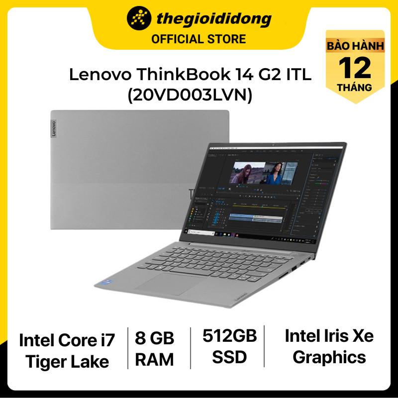 Laptop Lenovo ThinkBook 14 G2 ITL i7 1165G7/8GB/512GB/Win10/(20VD003LVN)/Xám - Hàng chính hãng