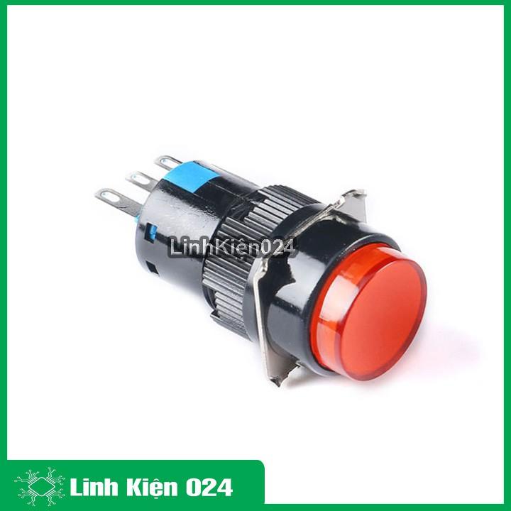 Nút Nhấn Đề 15mm-24VDC AL6- A Nhấn Giữ Có Đèn