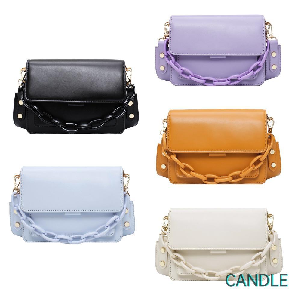 Túi Đeo Chéo Da Pu Màu Trơn Thời Trang Nữ Tính