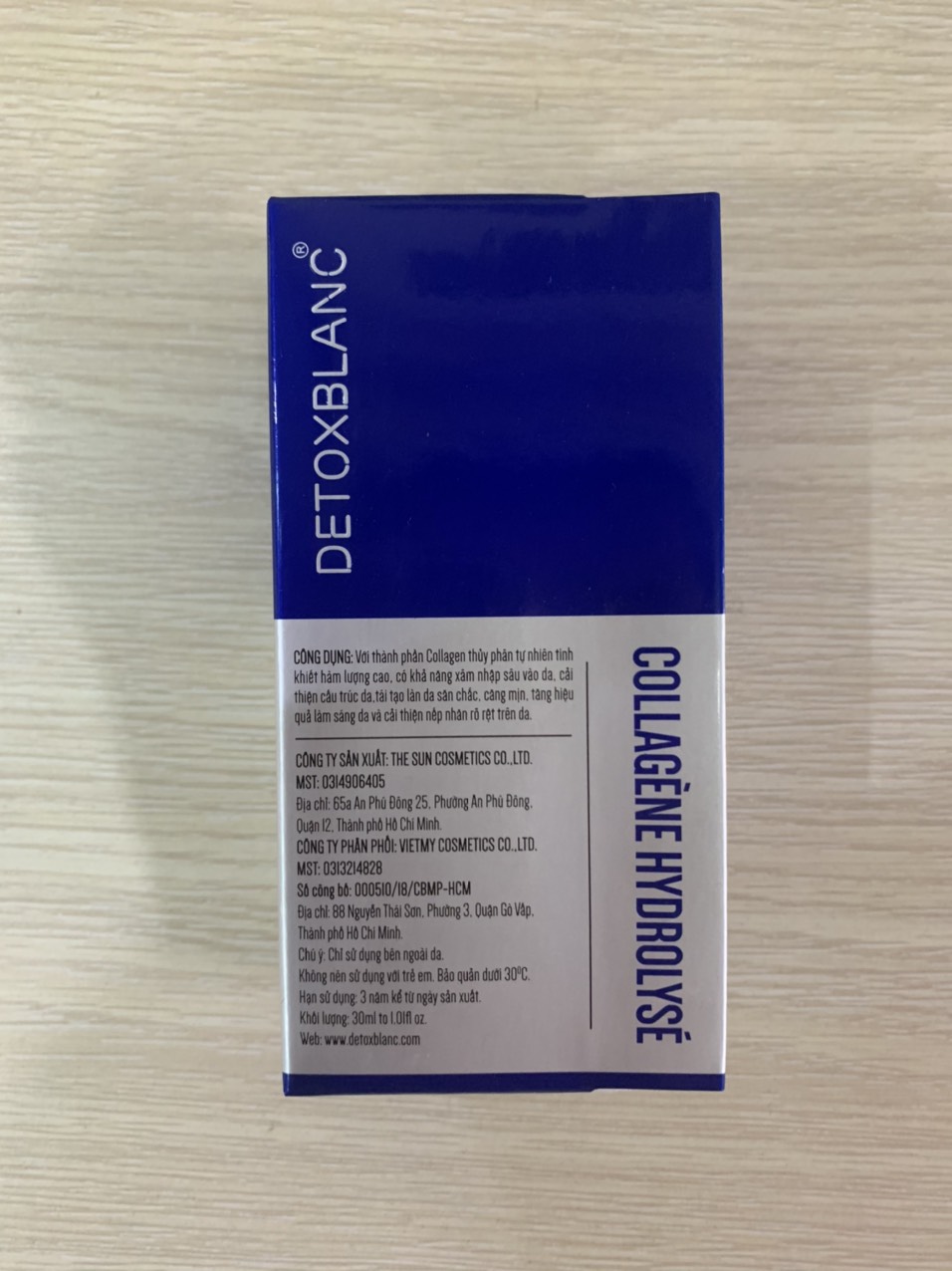 Serum Dưỡng Trắng Da Chống Lão Hóa Collagen Hydrolysé Detox BlanC Mẫu mới