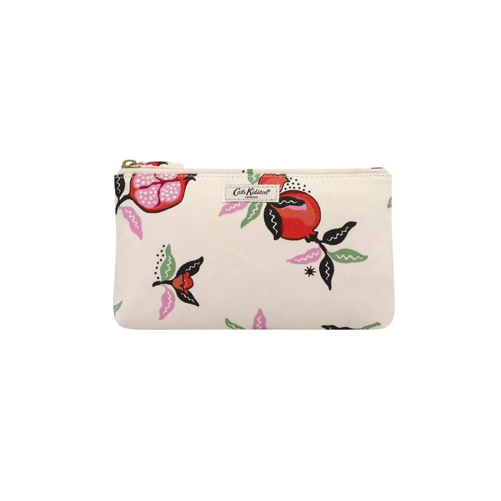 Cath Kidston - Túi đựng mỹ phẩm/Zip Make Up Bag - Pomegranate - Cream -1049619