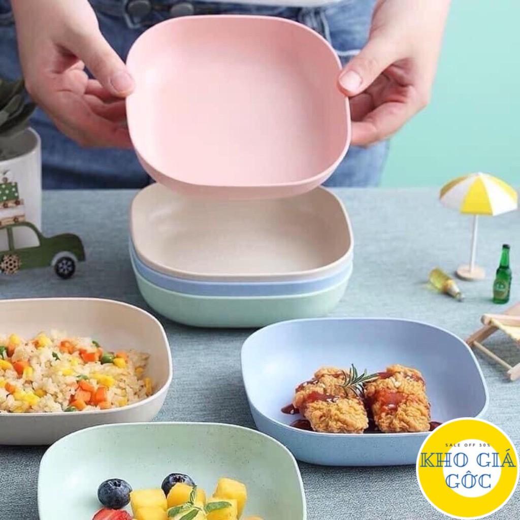 SET 8 CHIẾC ĐĨA LÚA MẠCH MẪU MỚI TONE MÀU PASTEL NGỌT NGÀO /COMBO 8C ĐĨA LÚA MẠCH