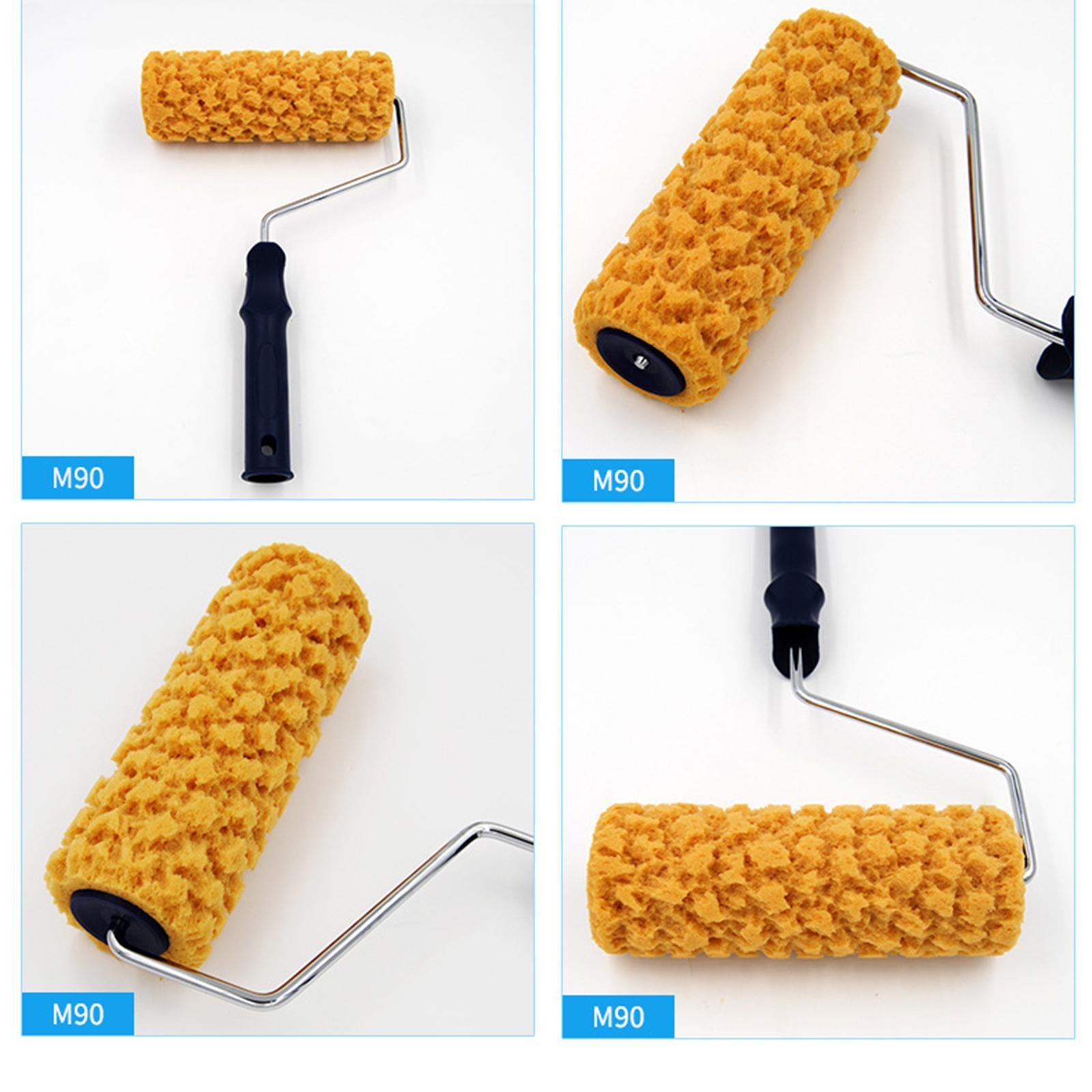 Portable Sponge Paint Roller Art Decorators Brush Smooth DIY Supplies for Interior