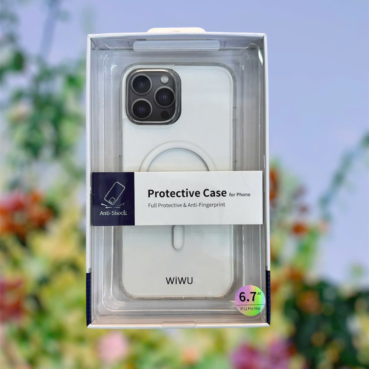 Ốp lưng WiWu trong suốt hỗ trợ sạc không dây dành cho iPhone 12 Pro Max - hàng chính hãng