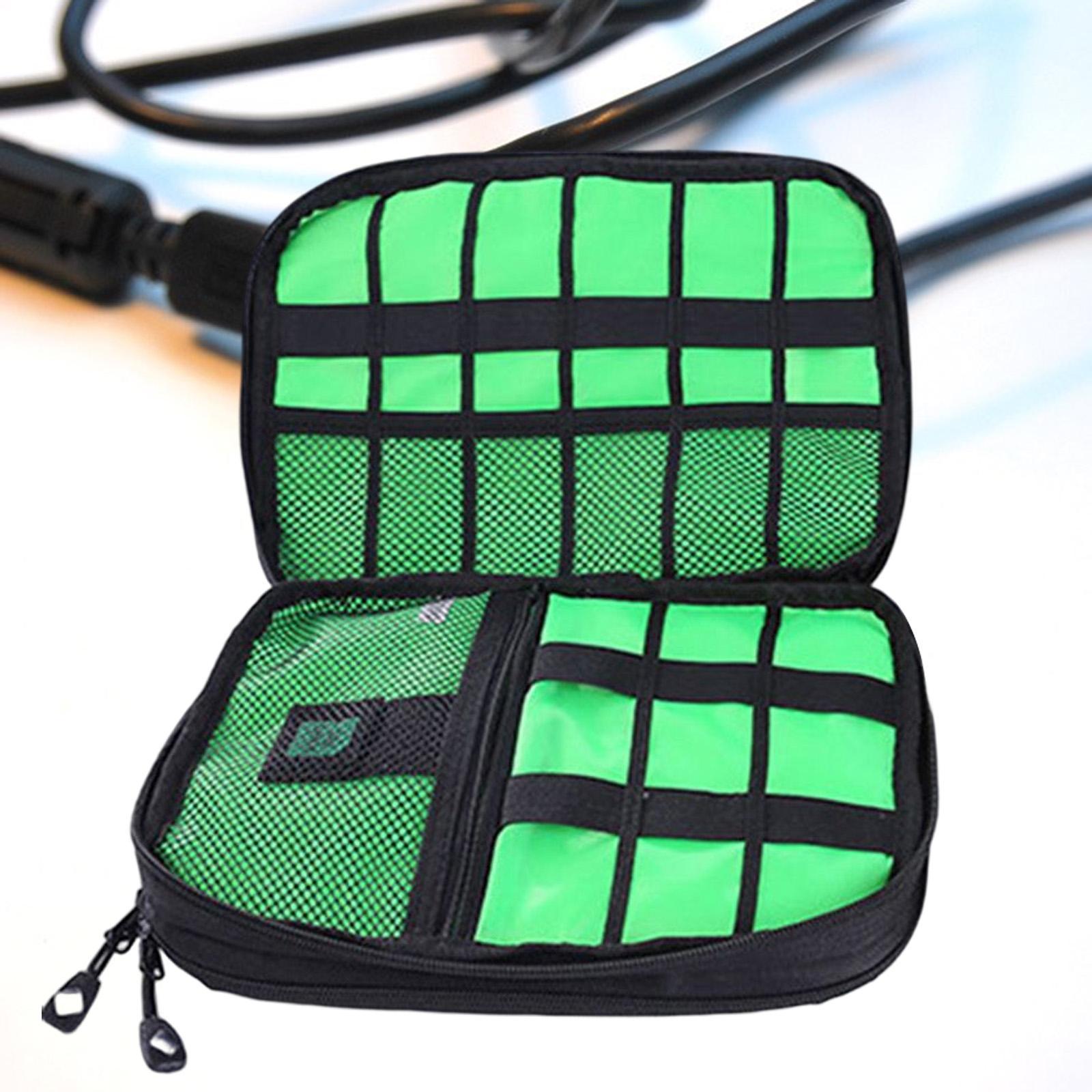 Electronic Organizer Large Cord Management Case for USB C Charger SD Card