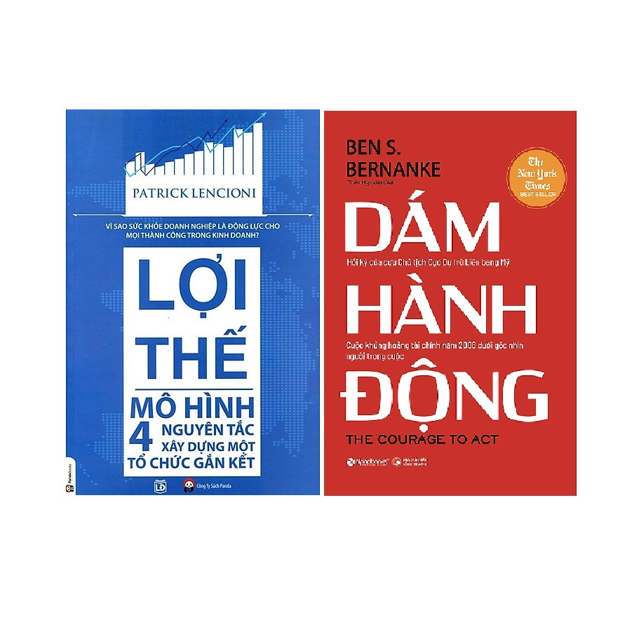 Combo 2 Cuốn:  Lợi Thế - Mô Hình 4 Nguyên Tắc Xây Dựng Một Tổ Chức Gắn Kết + Dám Hành Động