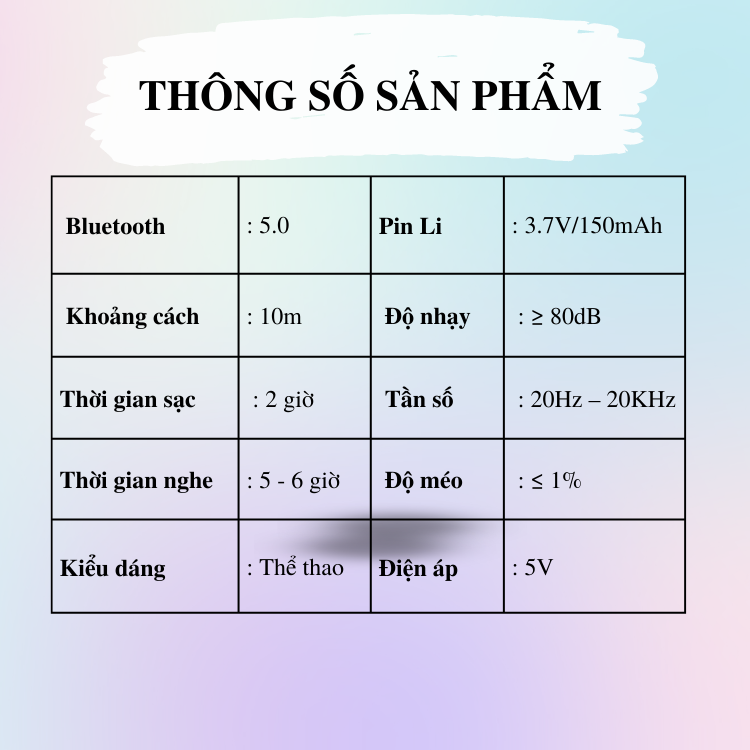 Tai Nghe Không Dây Móc Tai Cá Tính K89 - Bluetooth 5.0 Kết Nối Mạnh Mẽ - Thiết Kế Uốn Cong Linh Hoạt, Cá Tính