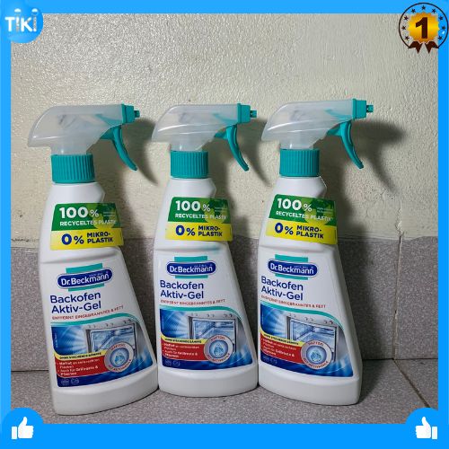 DR.Beckmann Xịt vệ sinh lò nướng, nồi chiên không dầu, lò vi sóng, dung tích 375ml