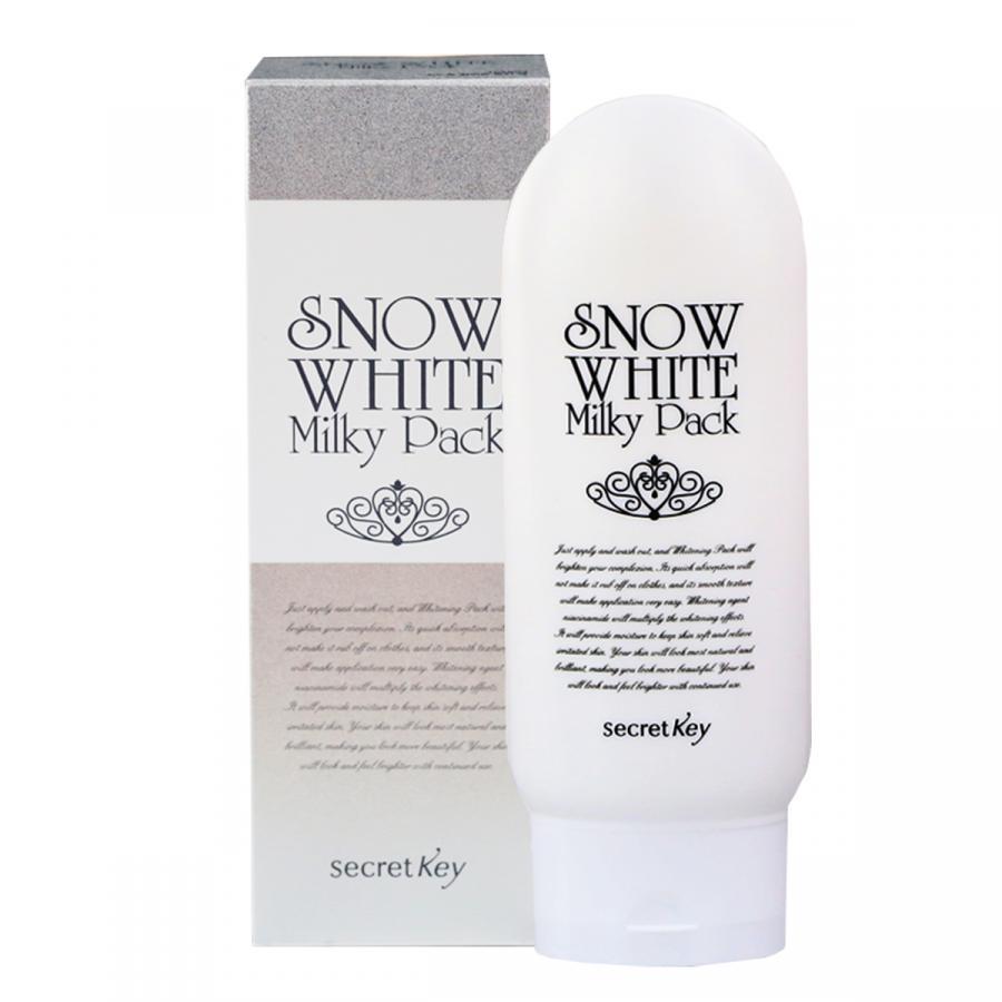 Kem tắm trắng mặt và toàn thân Secret Key Snow White Milky Pack 200g