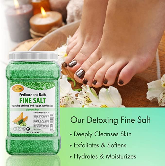 Muối tắm Pedi Bath Fine Salt mùi Dưa 3785 ml