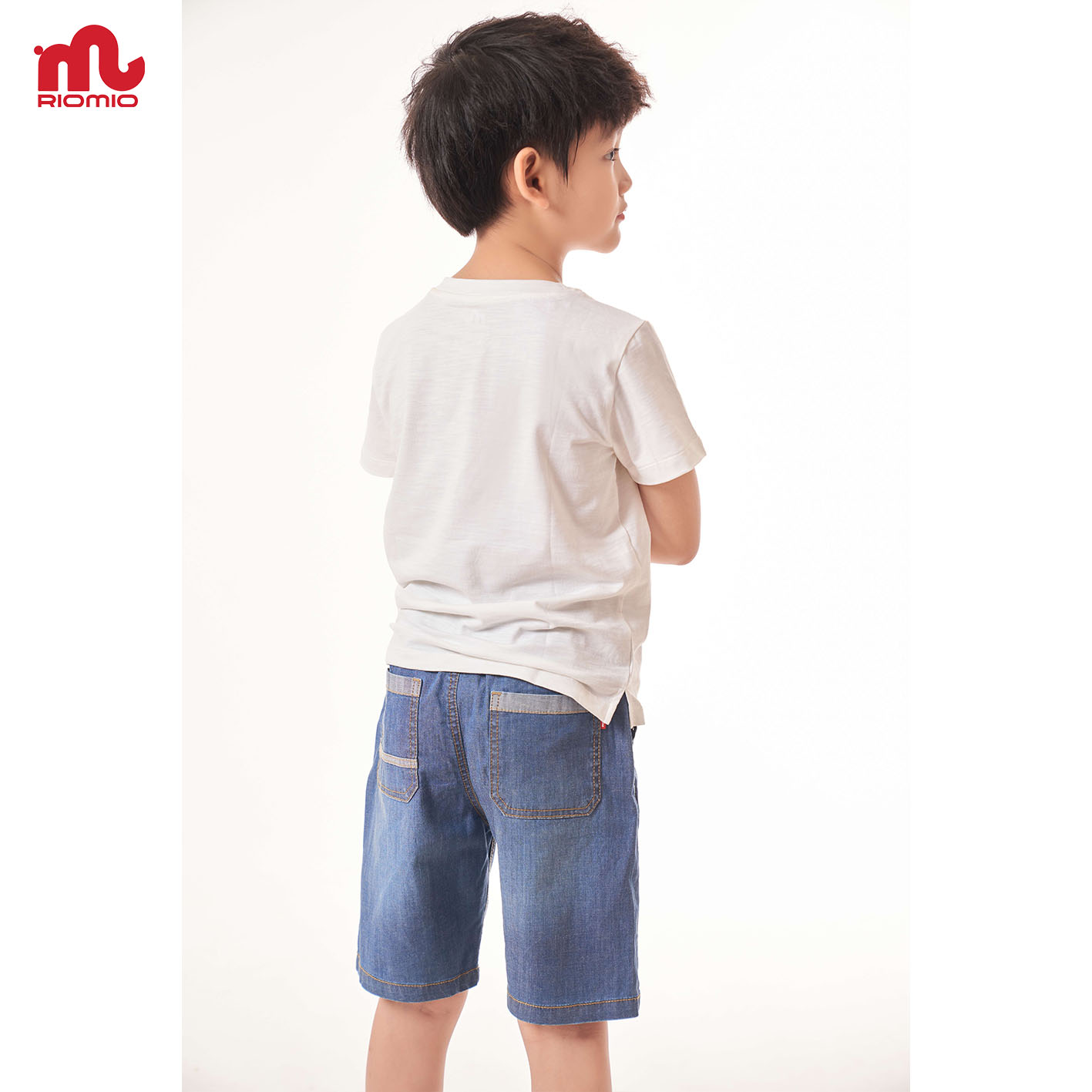 Quần Short jean cho bé trai 3-8tuổi Riomio chất liệu 100% cotton jeans cao cấp thấm hút,mềm mịn- RM079