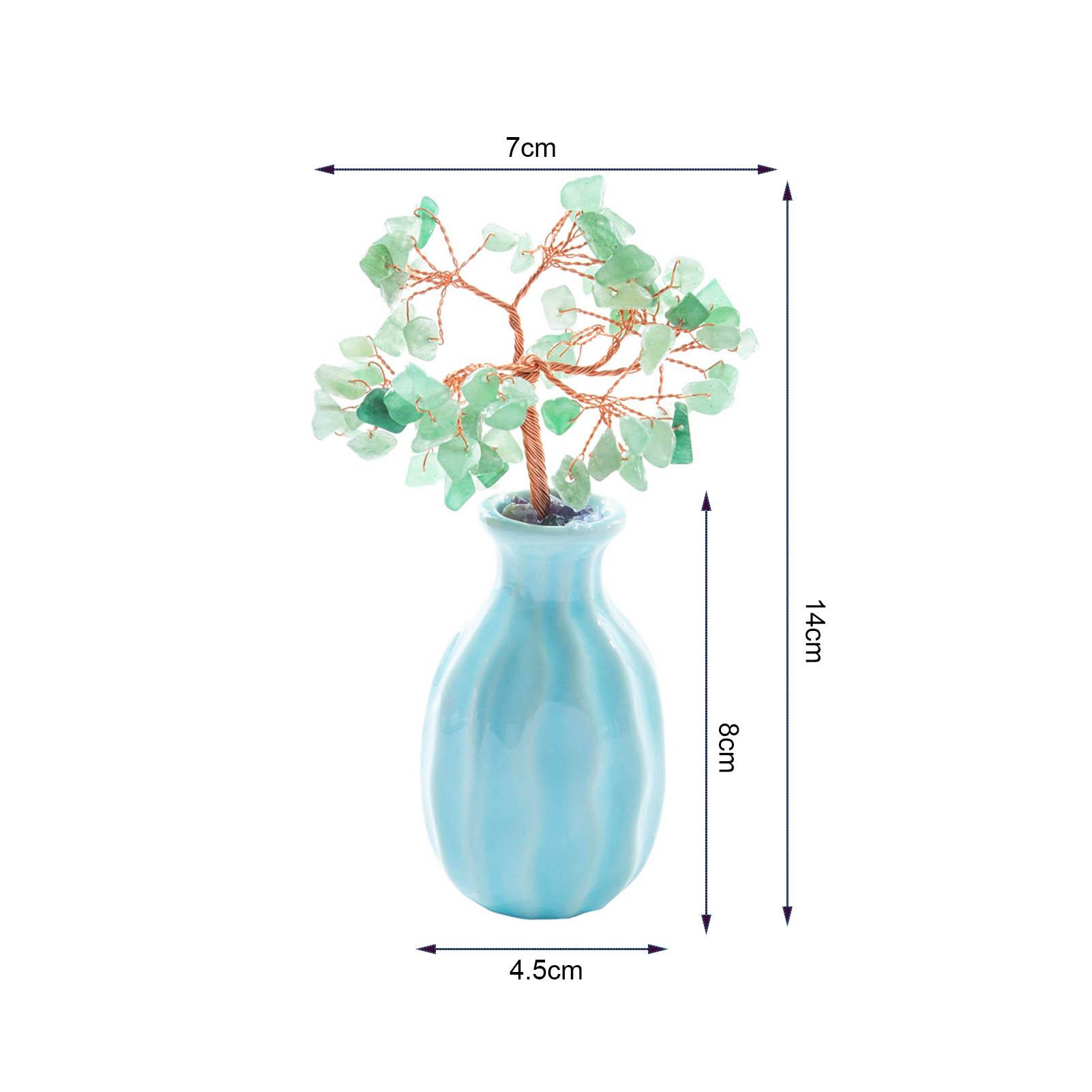 Bình gốm cây tiền bằng dây đồng trang trí