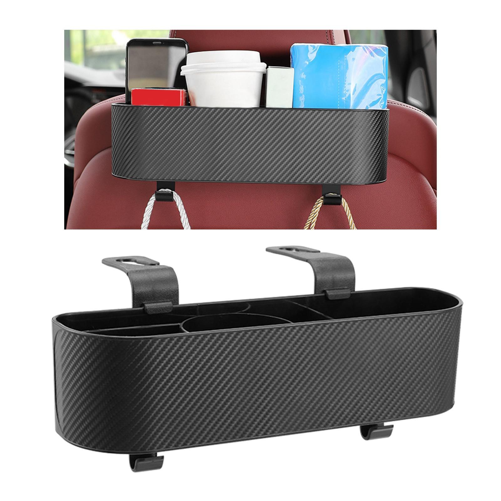Car Back Seat Organizer Storage Box Cup Holder Universal Tissue Holder