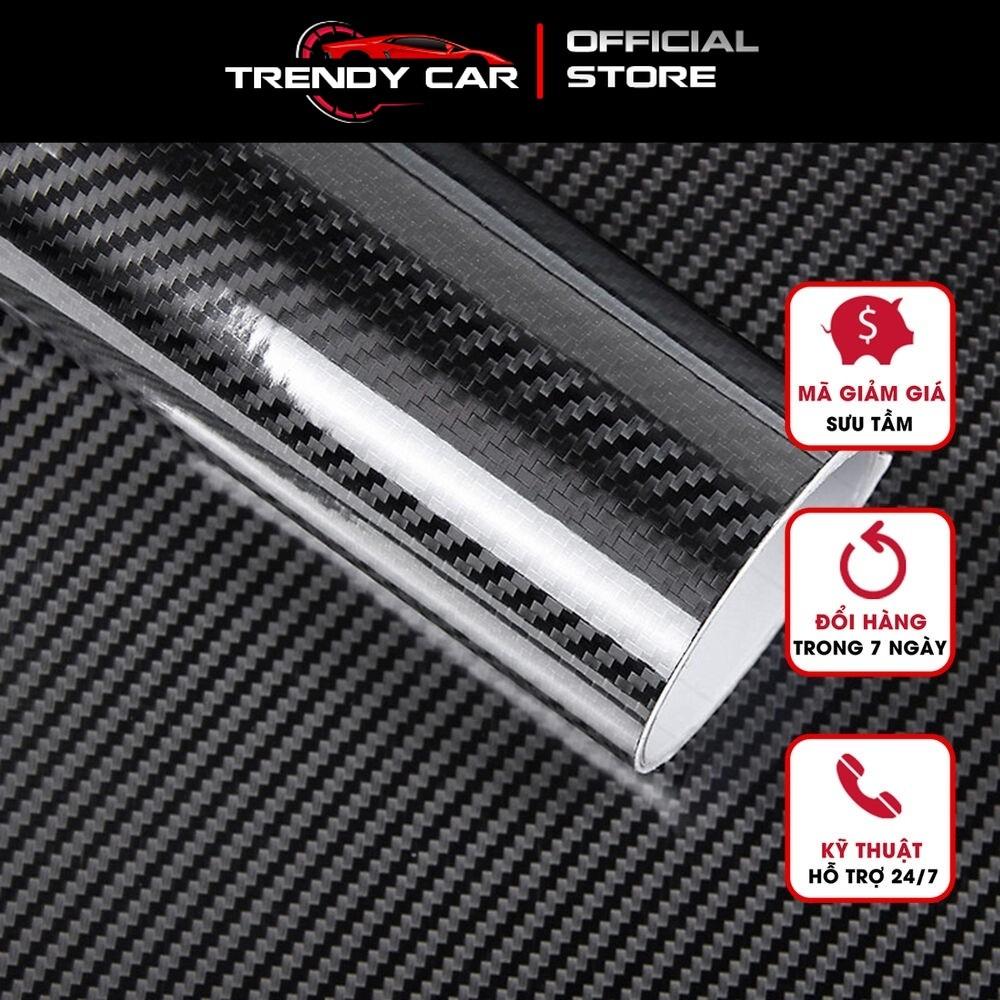 Decal carbon xám đen dán xe điện thoại laptop loại đẹp - Đen