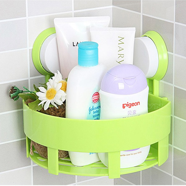 Kệ góc để đồ, vật dụng nhà tắm, nhà bếp hút chân không